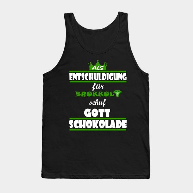 schokolade böser brokkoli antivegan kakao Tank Top by FindYourFavouriteDesign